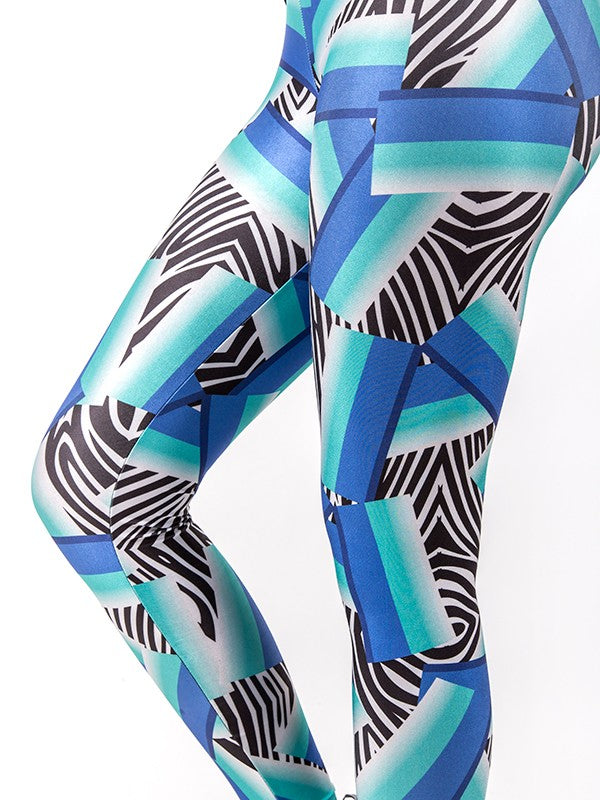TILTED FRIDAY Crazy Zebra Leggings