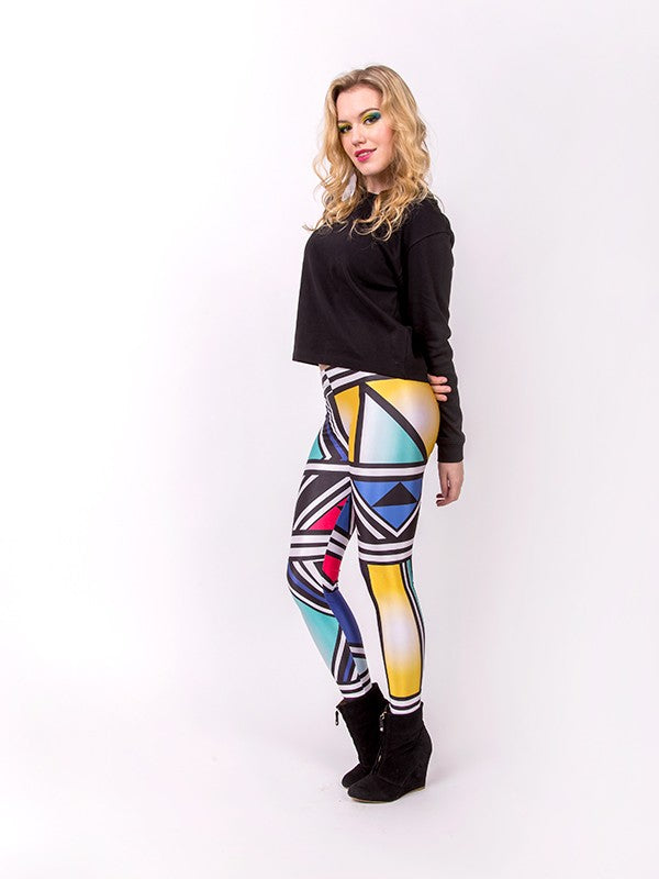 TILTED FRIDAY Ndebele Leggings