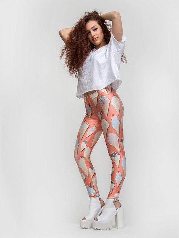 TILTED FRIDAY Ice Cream Leggings