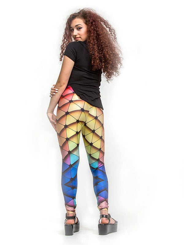 TILTED FRIDAY Geo Rainbow Leggings