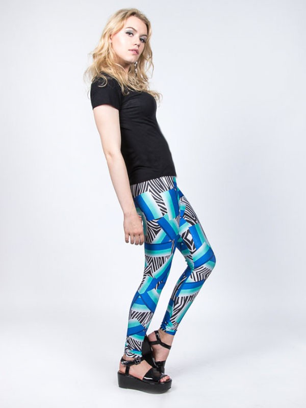 TILTED FRIDAY Crazy Zebra Leggings