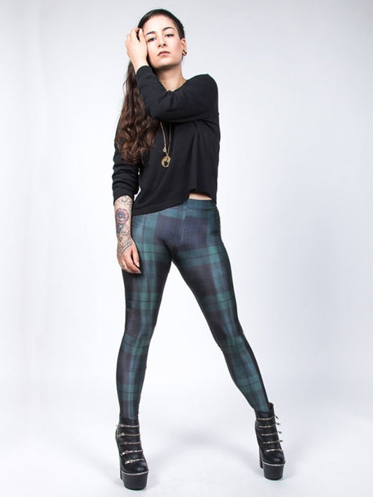TILTED FRIDAY Bleen Check Leggings
