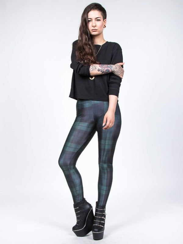 TILTED FRIDAY Bleen Check Leggings
