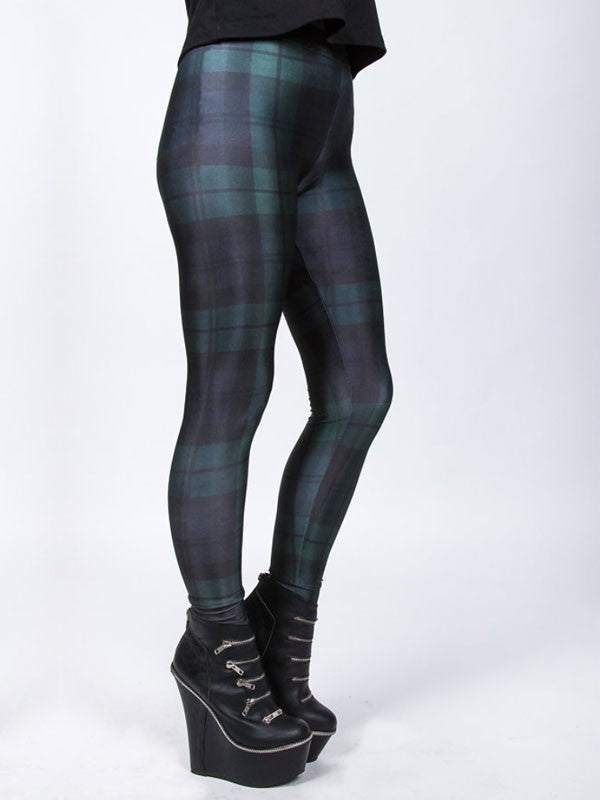 TILTED FRIDAY Bleen Check Leggings