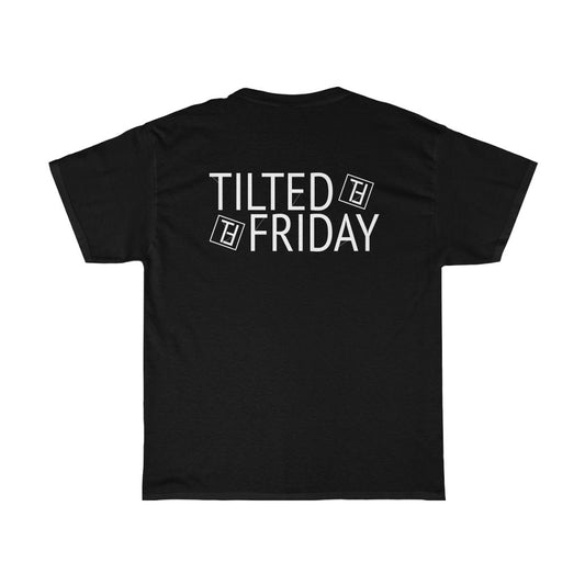 TILTED FRIDAY Black Basic Shirt with Logo Backprint