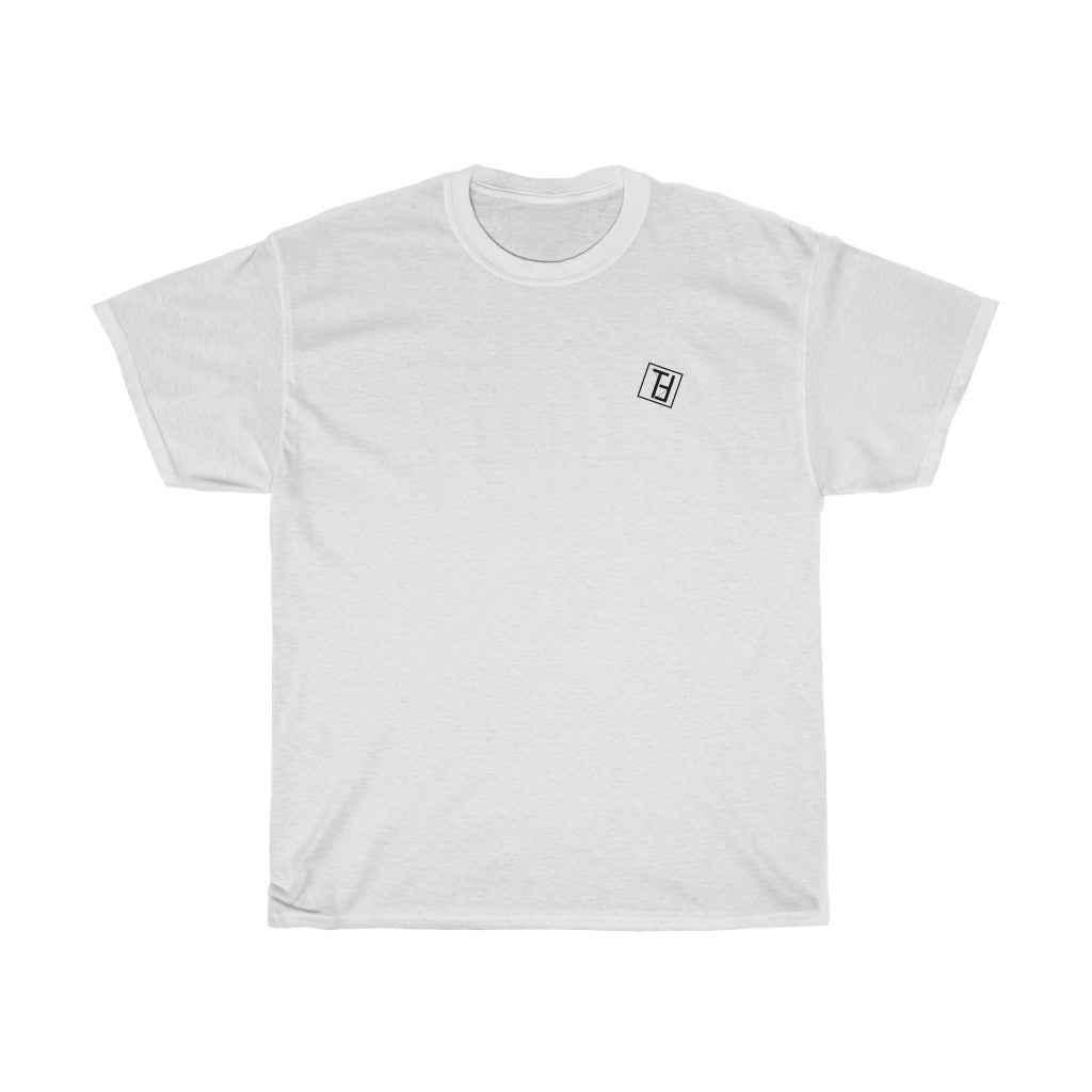 TILTED FRIDAY White Basic Shirt Logo Backprint