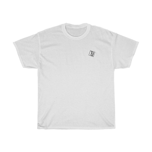 TILTED FRIDAY White Basic Shirt Logo Backprint