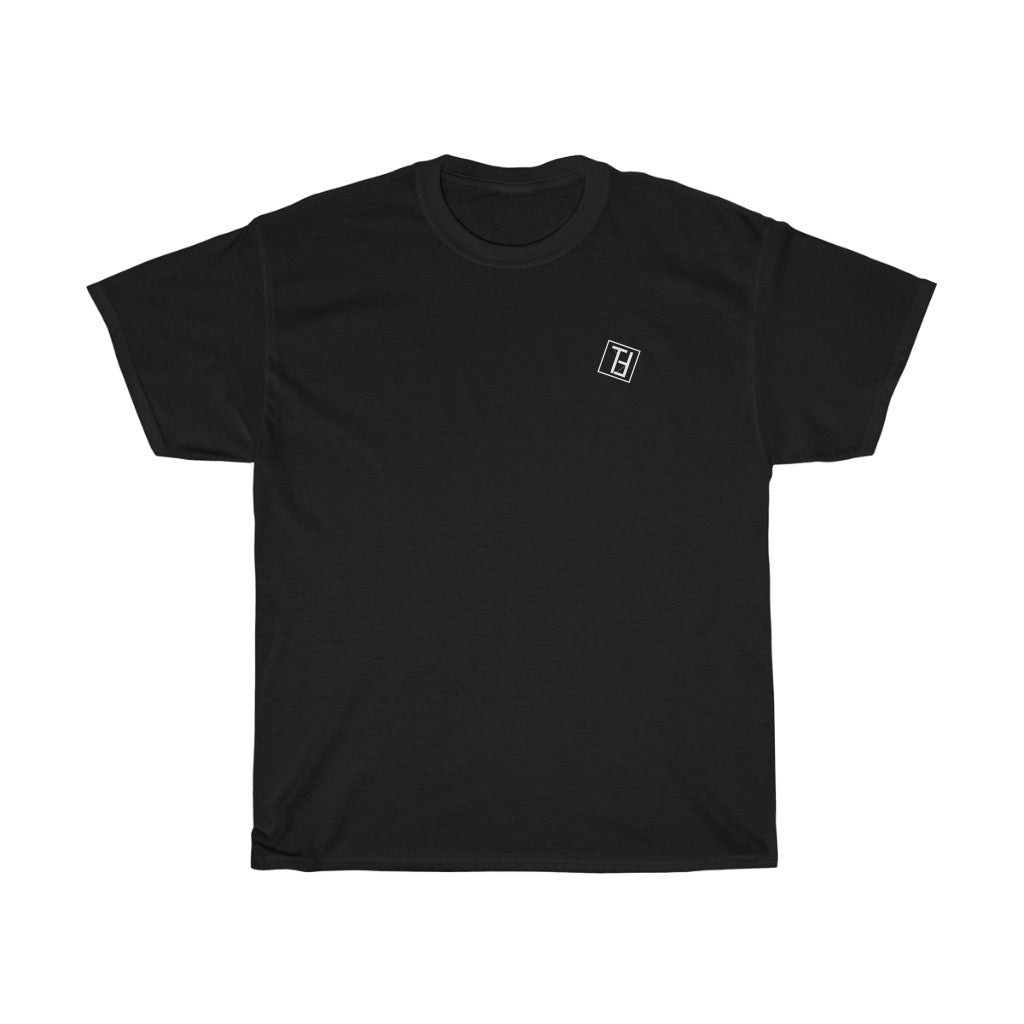 TILTED FRIDAY Black Basic Shirt with Logo Backprint